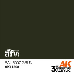 AK INTERACTIVE 3 rd. RAL 6007 GRÜN – AFV. Marca AK Interactive. Ref: AK11308.