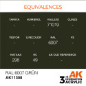 AK INTERACTIVE 3 rd. RAL 6007 GRÜN – AFV. Marca AK Interactive. Ref: AK11308.