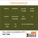 AK INTERACTIVE 3 rd. RAL 6003 OLIVGRÜN OPT.1 – AFV. Marca AK Interactive. Ref: AK11309.