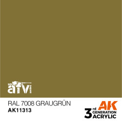 AK INTERACTIVE 3 rd. RAL 7008 GRAUGRÜN – AFV . Marca AK Interactive. Ref: AK11313.