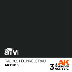 AK INTERACTIVE 3 rd. RAL 7021 DUNKELGRAU – AFV. Marca AK Interactive. Ref: AK11316.