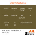 AK INTERACTIVE 3 rd. RAL 6040 F9 HELLOLIV – AFV. Marca AK Interactive. Ref: AK11323.