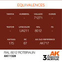 AK INTERACTIVE 3 rd. RAL 8012 ROTBRAUN – AFV. Marca AK Interactive. Ref: AK11328.