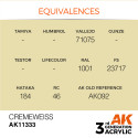 AK INTERACTIVE 3 rd. CREMEWEISS – AFV. Marca AK Interactive. Ref: AK11333.