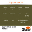 AK INTERACTIVE 3 rd. OLIVE DRAB BASE – AFV. Marca AK Interactive. Ref: AK11334.