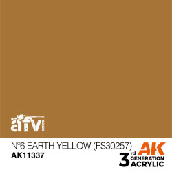 AK INTERACTIVE 3 rd. N 6 EARTH YELLOW (FS30257) – AFV. Marca AK Interactive. Ref: AK11337.