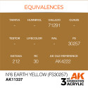 AK INTERACTIVE 3 rd. N 6 EARTH YELLOW (FS30257) – AFV. Marca AK Interactive. Ref: AK11337.