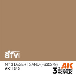 AK INTERACTIVE 3 rd. N 13 DESERT SAND (FS30279) – AFV. Marca AK Interactive. Ref: AK11340.
