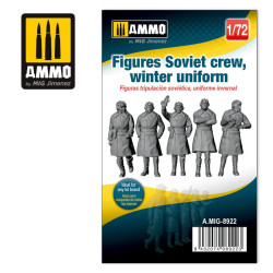 Figuras Figuras Tripulación Soviética, Uniforme Invernal. 1:72. Marca Mig. Ref: AMIG8922.