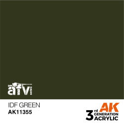 AK INTERACTIVE 3 rd. IDF GREEN – AFV. Marca AK Interactive. Ref: AK11355.