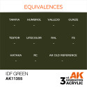 AK INTERACTIVE 3 rd. IDF GREEN – AFV. Marca AK Interactive. Ref: AK11355.