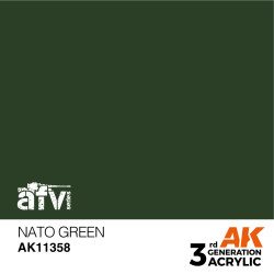 AK INTERACTIVE 3 rd. NATO GREEN – AFV. Marca AK Interactive. Ref: AK11358.