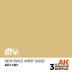 AK INTERACTIVE 3 rd. NEW IRAQI ARMY SAND – AFV Marca AK Interactive. Ref: AK11361.