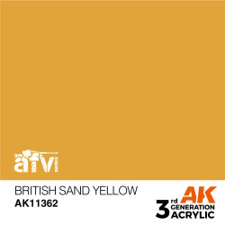 AK INTERACTIVE 3 rd. BRITISH SAND YELLOW – AFV. Marca AK Interactive. Ref: AK11362.