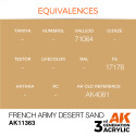 AK INTERACTIVE 3 rd. FRENCH ARMY DESERT SAND. Marca AK Interactive. Ref: AK11363.