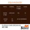 AK INTERACTIVE 3 rd. RUSSIAN DARK BROWN 6K – AFV. Marca AK Interactive. Ref: AK11369.