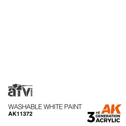 AK INTERACTIVE 3 rd. WASHABLE WHITE PAINT – AFV. Marca AK Interactive. Ref: AK11372.