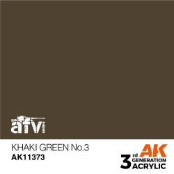 AK INTERACTIVE 3 rd. KHAKI GREEN NO.3 – AFV. Marca AK Interactive. Ref: AK11373.