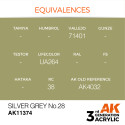 AK INTERACTIVE 3 rd. SILVER GREY NO.28 – AFV. Marca AK Interactive. Ref: AK11374.
