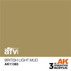 AK INTERACTIVE 3 rd. BRITISH LIGHT MUD – AFV. Marca AK Interactive. Ref: AK11383.