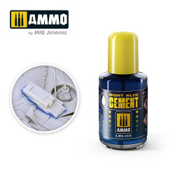 Night Blue Cement. Bote de 30 ml. Marca Ammo of Mig Jimenez. Ref: AMIG2045.