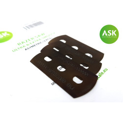 ASK holder- ultra and extra smooth asymmetric 70/43 teeth 3 pc.. Marca ASK. Ref: 200-T0003.