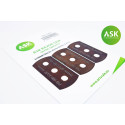 ASK holder- ultra smooth symmetric 70/70 teeth 3 pc.. Marca ASK. Ref: 200-T0007.