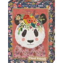 Cuddly Panda, Floral Friends. Puzzle vertical, 1000 pz. Marca Heye. Ref: 29954.