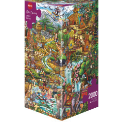Exotic Safari. Puzzle Vertical, 2000 pz. Marca Heye. Ref: 29996.