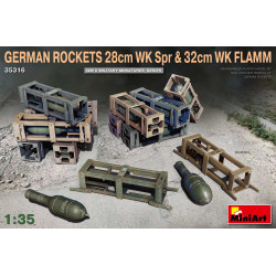 GERMAN ROCKETS 28cm WK Spr & 32cm WK FLAMM. Escala 1:35. Marca Miniart. Ref: 35316.