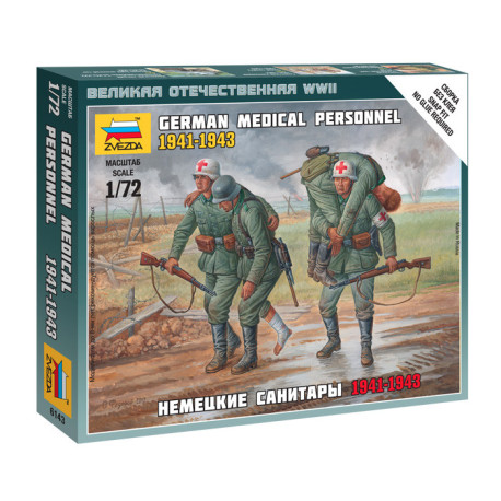 German Megical Personnel 1941-43. Escala 1:72. Marca Zvezda. Ref: 6143.