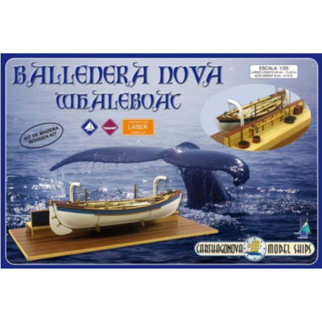 Ballenera Nova, Whaleboat, Esc. 1/25 (29 cm.) Marca Keranova. Ref: 51102.