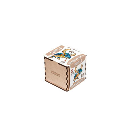 Puzzle “TURTLE” S, madera contrachapada. Marca Ewa. Ref: 0229.