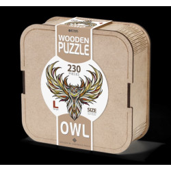 Puzzle “OWL” L, madera contrachapada. Marca Ewa. Ref: 0221.