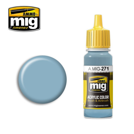 Acrilico FS35450 AIR SUPERIORITY BLUE. Bote 17 ml. Marca Ammo by Mig Jimenez. Ref: AMIG0271.