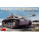 StuG III Ausf. G March 1943 Alkett Prod. WITH WINTER TRACKS. INTERIOR KIT. Escala 1:35. Marca Miniart. Ref: 35367.