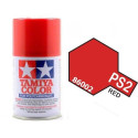 Spray RED Polycarbonate ( 86002 ). Bote 100 ml. Marca Tamiya. Ref: PS-2, PS2.