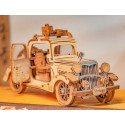 VINTAGE CAR, Wooden Puzzle 3D. Kit de montaje sin Adhesivo. Marca Robotime. Ref: TG504.