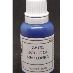 Acrilico Azul Policía Nacional Bote 17 ml. Marca BMR MODELS. Ref: APN.