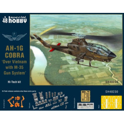 AH-1G Cobra " Over Vietnam with M-35 Gun System" Hi-Tech ". Escala 1:48. Marca Special Hobby. Ref: 48230.