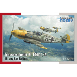 Messerschmitt Bf 109E-1/B ‘Hit and Run Raiders’. Escala 1:72. Marca Special Hobby. Ref: 72474.