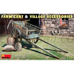 MiniArt Farm Cart with Village. Escala 1:35. Marca Miniart. Ref: 35657.