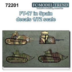 Calcas FT-17 en España. Escala 1:72. Marca Fcmodeltips. Ref: 72201.