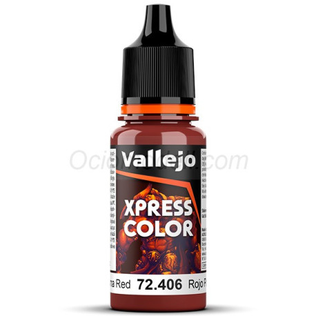 Acrílico Game Xpress Color, Color Rojo Plasma. NEW. Bote 18 ml. Marca Vallejo. Ref: 72.406, 72406.
