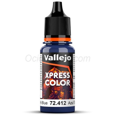 Acrílico Game Xpress Color, Azul Tormenta. NEW. Bote 18 ml. Marca Vallejo. Ref: 72.412, 72412.