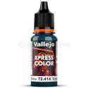 Acrílico Game Xpress Color, Turquesa Caribe. NEW. Bote 17 ml. Marca Vallejo. Ref: 72.414, 72414.