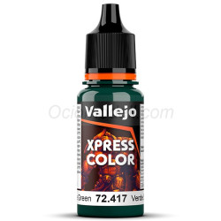 Acrílico Game Xpress Color, Verde Serpiente. NEW. Bote 17 ml. Marca Vallejo. Ref: 72.417, 72417.