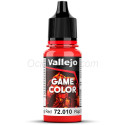 Acrilico Game Color, Rojo Sanguina. Bote 17 ml. Marca Vallejo. Ref: 72.010.