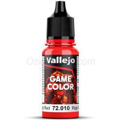 Acrilico Game Color, Rojo Sanguina. New. Bote 17 ml. Marca Vallejo. Ref: 72.010.