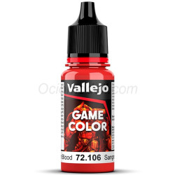 Acrilico Game Color, Sangre  Escarlata. Bote 17 ml. Marca Vallejo. Ref: 72.106.
